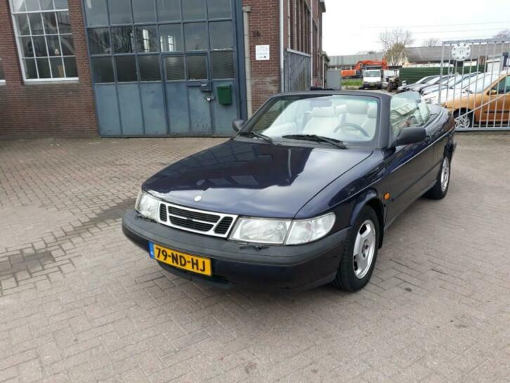 Leuke Saab 900 2.0 I Cabrio AUT 1997 Blauw  APK mei 2020