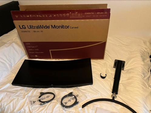 LG 35WN75C 35 inch UltraWide Curved monitor, HDR, USB-C 94W
