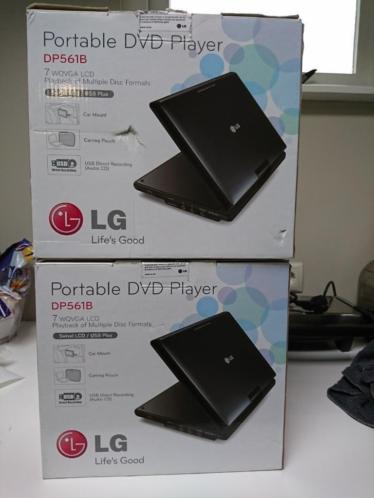 LG DP561B portable DVD spelers (2x)