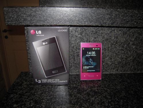 LG E400 Optimus pink met garantie