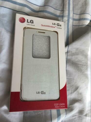 LG G2 quickwindow case origineel kleur Wit