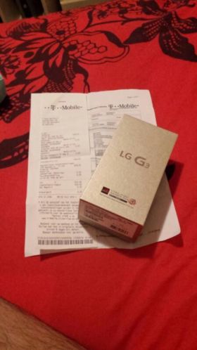 Lg g3 goud 16 gb nieuw  bon