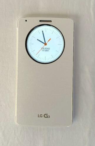 LG G3 Wit met Quick Circle cover , perfecte staat