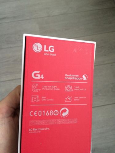 LG G4 bruin leder nieuw 