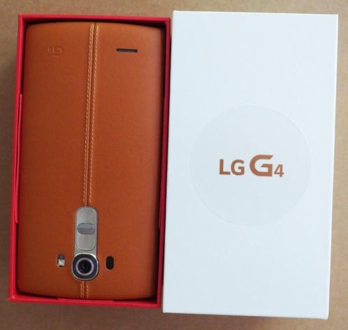 LG G4 Leather Bruin amp 64GB sd card nieuw