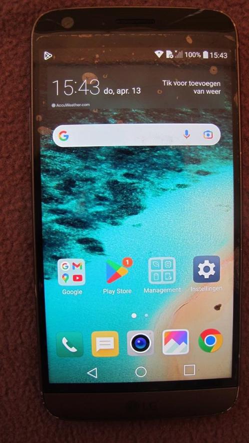 LG G5 se smartphone met walletcase