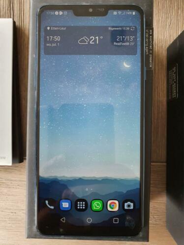 LG G7 Thinq 64 GB blauw smartphone. In perfecte staat