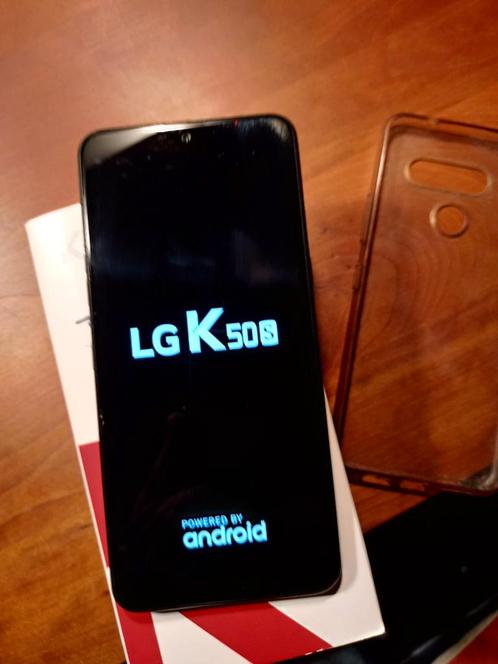 LG K50  LG K50 S  LG MOBIEL  nieuw staat  met hoesje doo