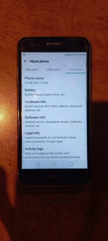 LG K8 Dual sim