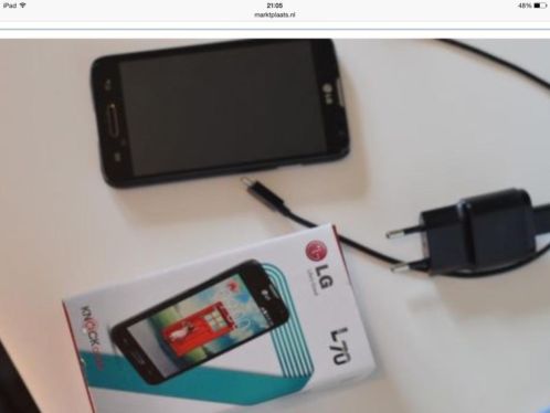 Lg l70 met oplader zgan simlockvrij 