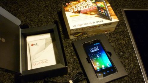 LG Optimus 2x Speed, sim lock vrij, compleet in doos met bon