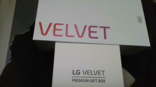 LG velvet Grey 5G  dubbele scherm (Premium Gift Box)