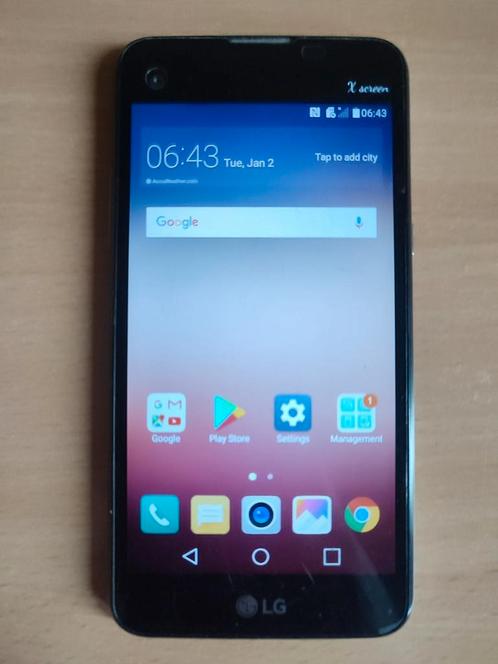LG X Screen zwart  16 GB  Telefoon Smartphone Android