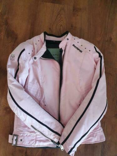 Licht-roze Bering dames motorjas maat 3638