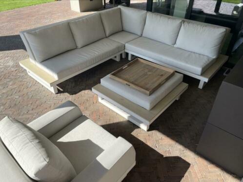 Life Outdoor Living Loungeset Quadro wit ivory Soltex