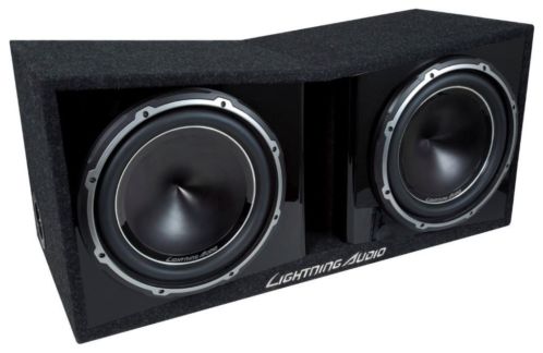 Lightning Audio Dubbele subkist pianolak 800W van 349 nu 249