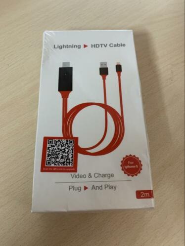 Lightning HDTV kabel Apple iPhone IPad 200 cm iPhone op TV
