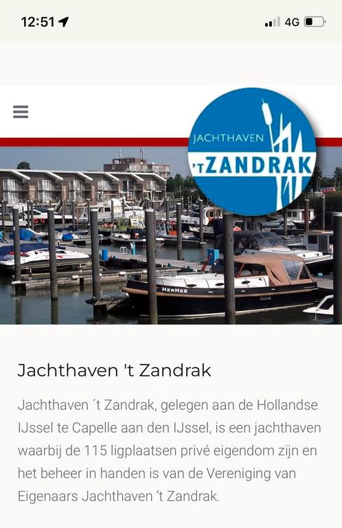 Ligplaats te huur t Zandrak Capelle aan den IJssel