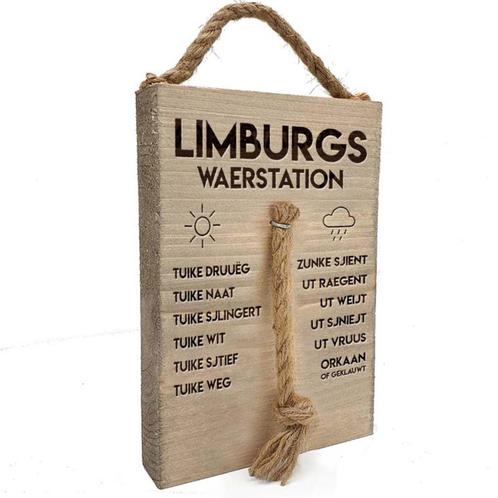 Limburgs weerplankje Limburgs waerstation - cadeau Limburg