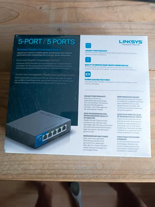Linksys 5-poorts Gigabit - desktopswitch (LGS105)