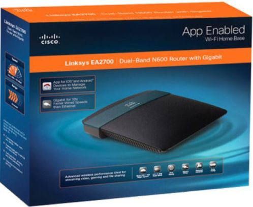 Linksys EA2700 dual band WiFi router N600 (2,4 en 5ghz)