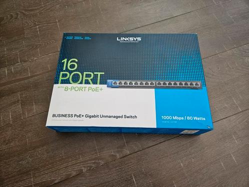 Linksys LGS116P unmanaged gigabit switch PoE