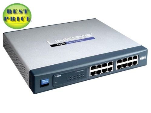 Linksys SR216 16-ports 10 100 Switch (rackmount)
