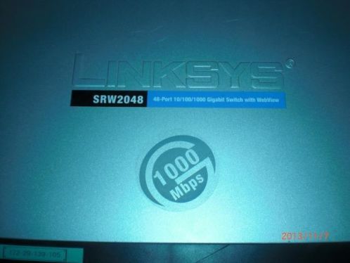 Linksys srw 2016 amp 2048 101001000 gigabit switch webwiew