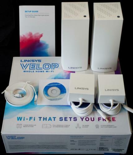 Linksys Velop DUO pack alles-in-n tri-band Multiroom Wifi 