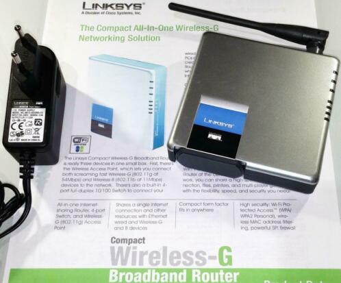 Linksys WRT54GC Cisco Wireless G WiFi Router Switch 100Mbps