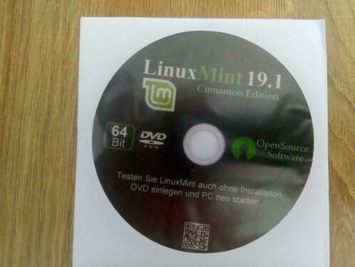 Linux 19.1, 64 bit besturingssysteem Cinammon Desktop