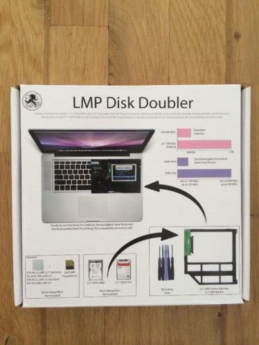 LMP Disk Doubler - MacBook (pro) optibay hdd caddy