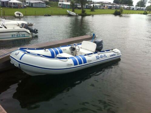 Lodestar RIB 430 met 40pk Yamaha en Pega kanteltrailer