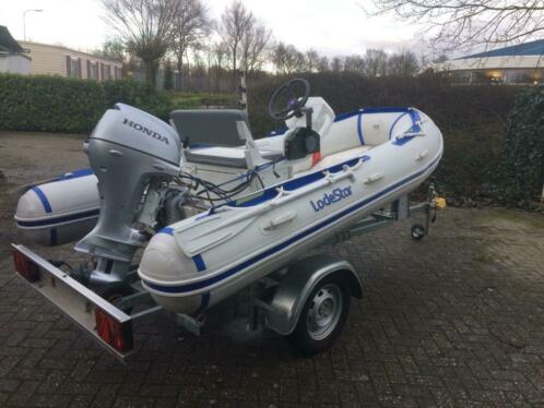 Lodestar Rib met Honda 20 PK motor inclusief trailer