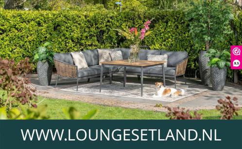 Londen lounge dining set - Antraciet - Gratis Levering