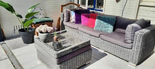 Loungebank  hockersalontafel