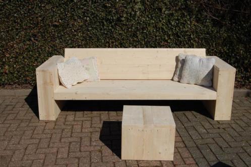 Loungebank van steigerhout (nieuw)