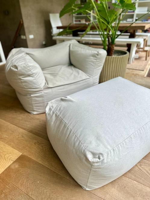 Loungemeubel Bryck Chair  Hocker Off-white 2x