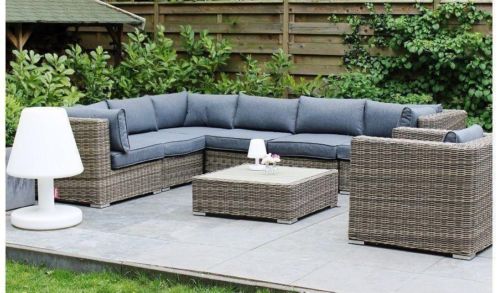 Loungeset Bessan rotan (gratis verzending)