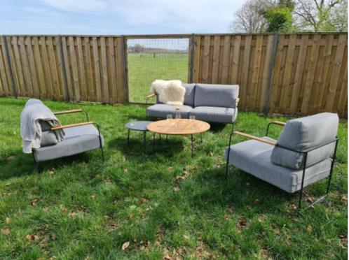 loungeset loungebank teak aluminium NU  950,00 opop Outlet