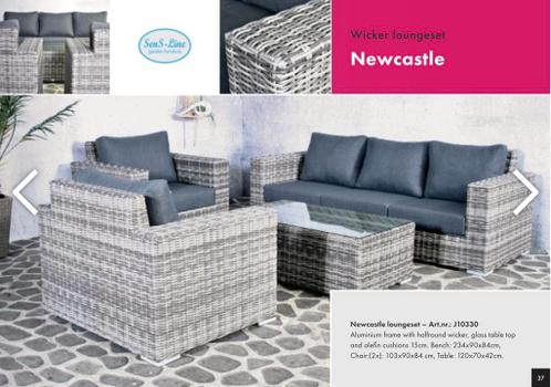 Loungeset Newcastle, Luxe(SenS - Line) kleur grey