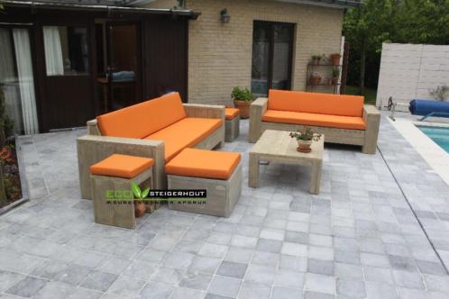Loungeset Steigerhout  Loungebank Laagste prijs garantie