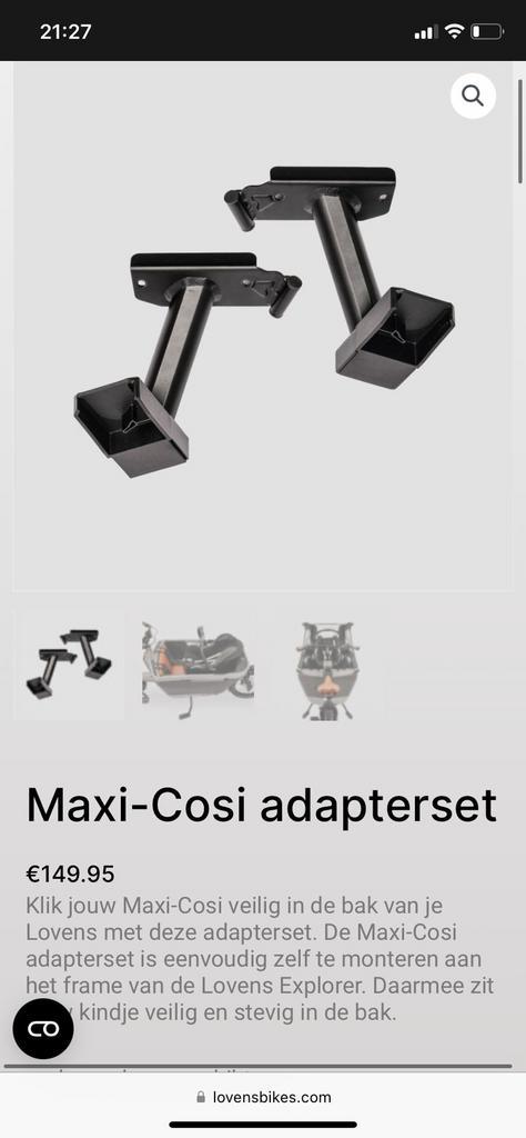 Lovens Maxi-Cosi adapter Blijdorp Rotterdam