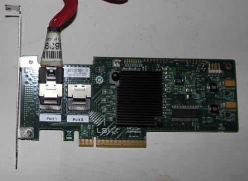 LSI megaraid hardwarematige raidcontrollor 8 poorts PCIe