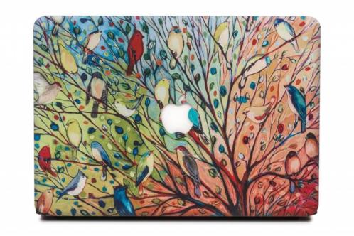 Lunso - cover hoes - MacBook Air 13 inch - boom met vogels