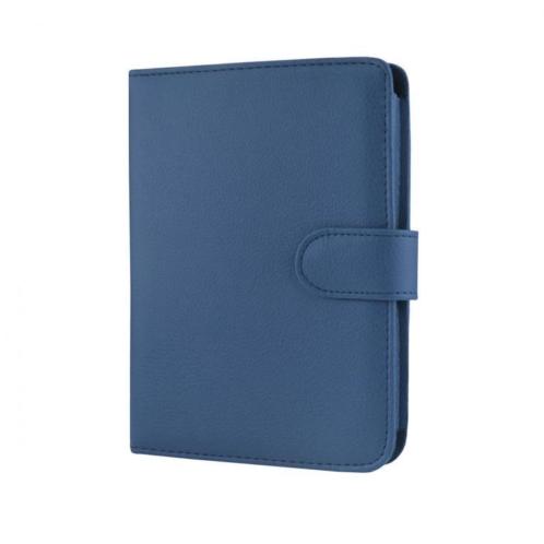 Luxe Donkerblauwe Leren Hoes Pocketbook Touch Lux 3 (Cover 