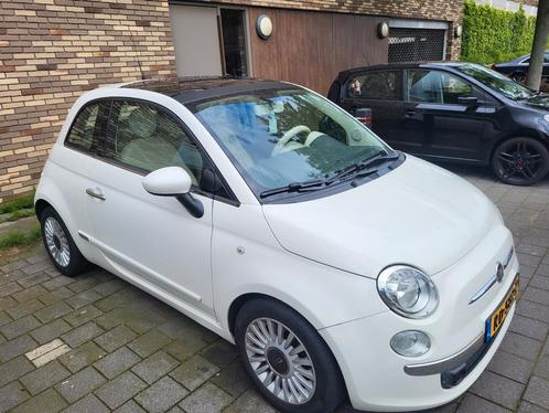 Luxe Fiat 500 0.8 Automaat Dualogic 2011 Airco open dak Leer