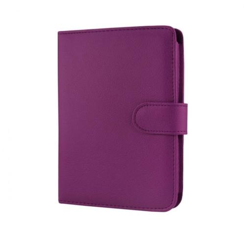 Luxe Paarse Leren Hoes Pocketbook Touch Lux 3 (Cover  Case