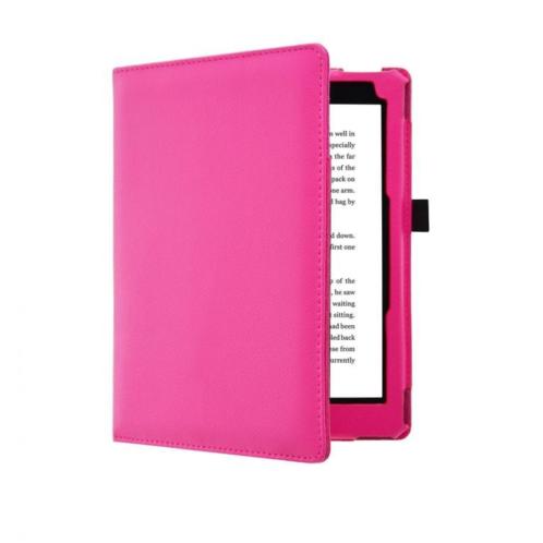 Luxe Roze Leren Hoes Kobo Aura ONE (7,8034)  Sleepcover  Cas