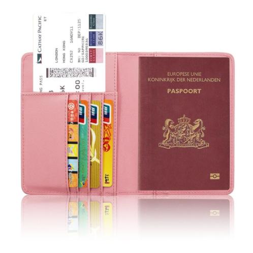 Luxe Zacht Roze Paspoorthouder - Paspoorthoesje - Passport W